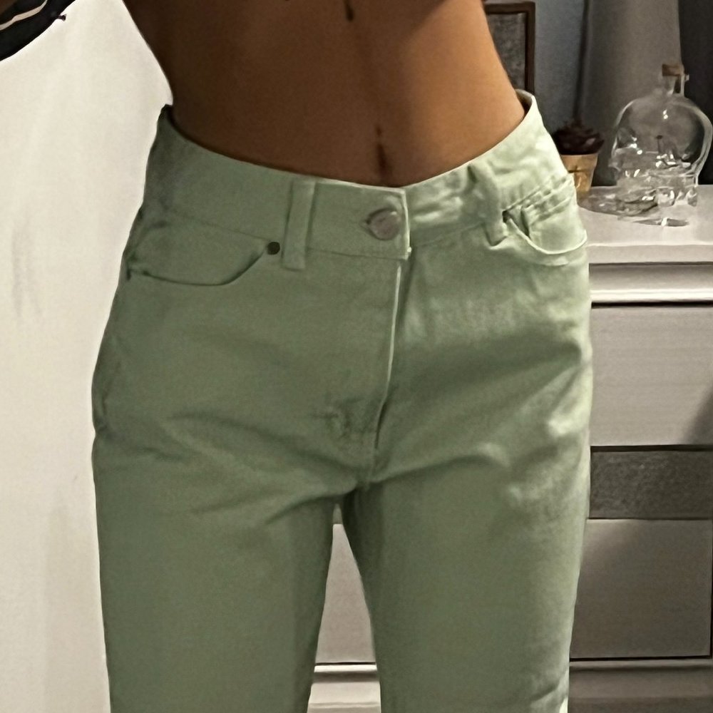 Soft Green Jeans